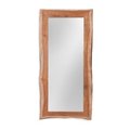 Bassett Miror Co Inc Bassett Mirror M4480EC 32 x 65 in. Malek Wall Mirror; Natural Mango M4480EC